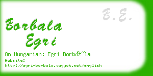 borbala egri business card